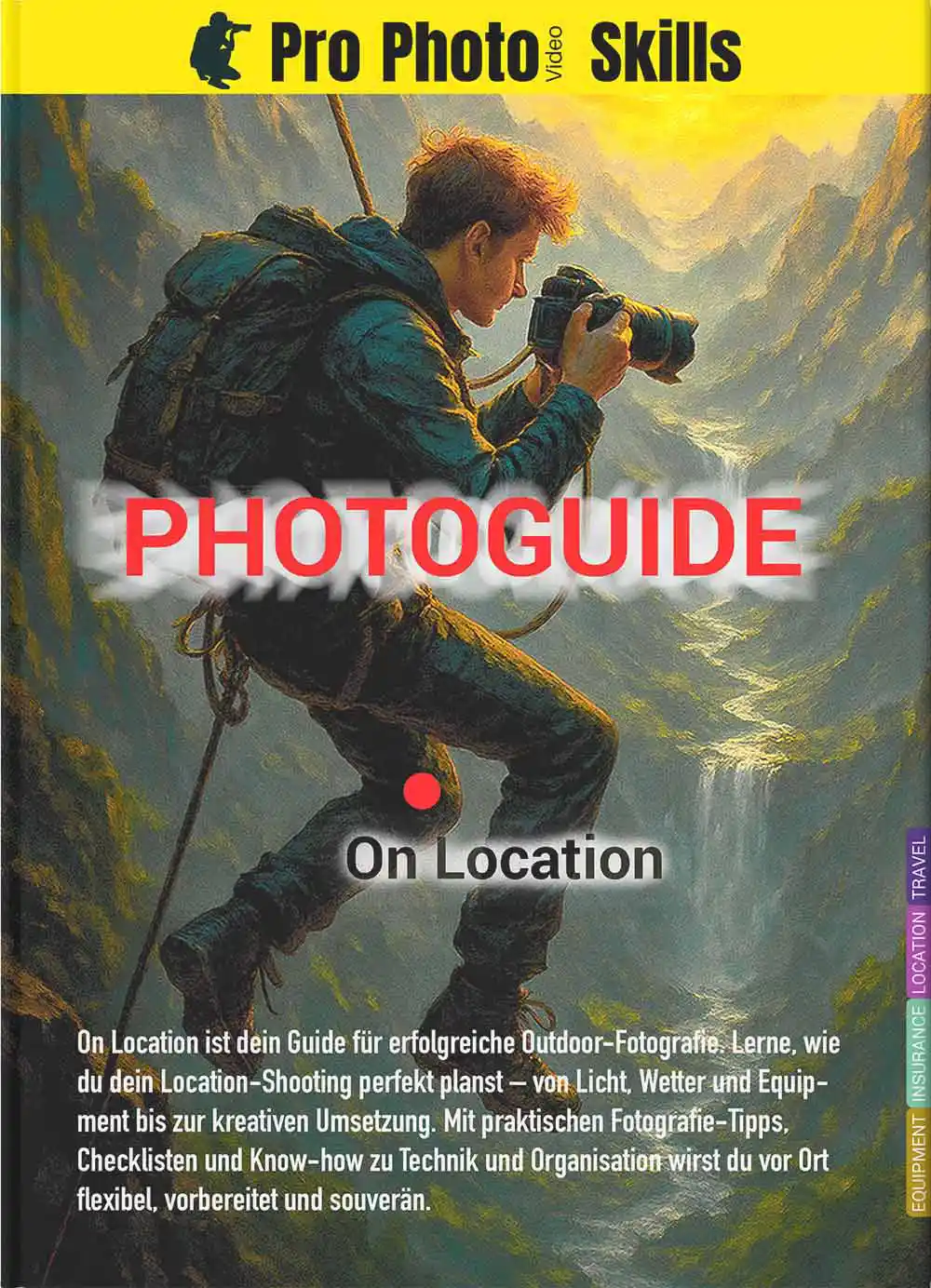 Photoguide On Location von ProPhotoSkills als Buch – Guide für Outdoor Fotografie, Reisen, Planung und professionelle Shootings vor Ort